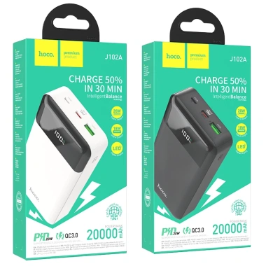 Sạc Hoco J102/J102A 10.000-20.000mAh 20W Sạc Nhanh Type-C Hai Chiều Giá 198.999 VND
