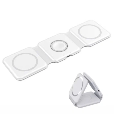 Sạc Không Dây 3in1 Chân Hút Từ 15W - Gập Gọn, Sạc Nhanh Tiện Lợi Du Lịch, Giá 163k 10