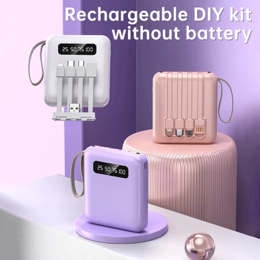 Sạc Nhanh Cổng 20.000mAh + 4 Cáp, Pin Dung Lượng Lớn, Giảm Giá Đặc Biệt 116k 2