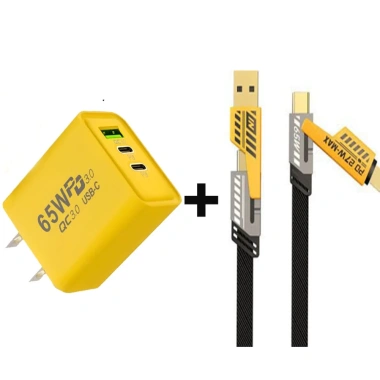 Sạc Nhanh Đa Năng 4IN1 65W/120W Cao Cấp 1.2M Dây Dù Chống Đứt USB-C Type-C-iP 59.900₫ 5