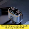 Sạc Nhanh Ô Tô C27 145W 4 trong 1 PD45W Type-C USB, Màn Hình LED, Giá 59.000 10