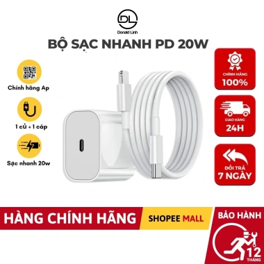Sạc Nhanh PD 20W Donald Linh - Cam Kết Không Nóng, Không Giật, Bảo Hành 12 Tháng, Giá Ưu Đãi 327.600₫ Sạc Nhanh PD 20W Donald Linh - Cam Kết Không Nóng, Không Giật, Bảo Hành 12 Tháng, Giá Ưu Đãi 327.600₫