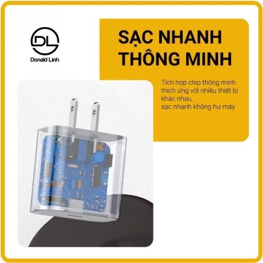 Sạc Nhanh PD 20W Donald Linh - Cam Kết Không Nóng, Không Giật, Bảo Hành 12 Tháng, Giá Ưu Đãi 327.600₫