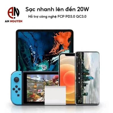 Sạc nhanh PD 20W không nóng máy, an toàn, ổn định, bảo hành 12 tháng, giá 291.600₫ 7