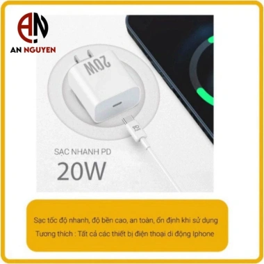 Sạc nhanh PD 20W không nóng máy, an toàn, ổn định, bảo hành 12 tháng, giá 291.600₫ 8