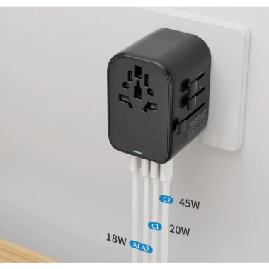 Sạc Nhanh PD 45W - Ổ Cắm Du Lịch Đa Năng 2 Type-C & 2 USB, Giá ưu đãi 519.000 5 Sạc Nhanh PD 45W - Ổ Cắm Du Lịch Đa Năng 2 Type-C & 2 USB, Giá ưu đãi 519.000 5