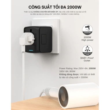 Sạc Nhanh Type-C 15W Tamayoko SL199 - Củ Sạc Đa Năng 2.000W 4 Cổng USB Du Lịch
