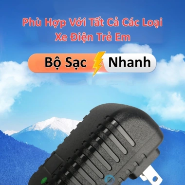 Sạc Nhanh Xe Điện Trẻ Em 6V-12V có Đèn Báo, Tự Ngắt, Bảo Vệ Ắc Quy - Giá 39.000đ 3