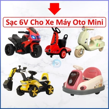 Sạc Nhanh Xe Điện Trẻ Em 6V-12V có Đèn Báo, Tự Ngắt, Bảo Vệ Ắc Quy - Giá 39.000đ 8