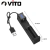 Sạc Pin 1 Cel Tự Ngắt Tiện Lợi - Hỗ Trợ 14.500/16.340/18.650/21.700/26.650, Cáp USB tích hợp, Giá 26k 8