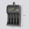 Sạc pin 18.650 4 pin 3.7-4.2V, đèn báo đầy tự ngắt, 4 cổng tự động, 29.000đ 8