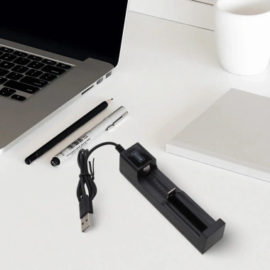 Sạc Pin 2 Khe USB Tự Ngắt Khi Đầy, Chống Cháy Nổ - Lithium 14.500 18.500 18.350 3.7V