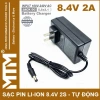 Sạc pin 8.4V 2A 2S Lithium-ion tự động thông minh - LED báo sạc - 75.000