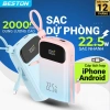 Sạc Pin BESTON 10.000-20.000mAh 22.5W Sạc Nhanh 2 Cáp Type-C iP LED 3