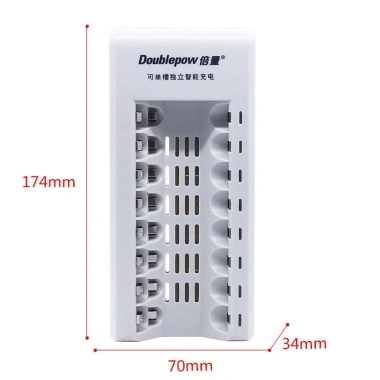 Sạc pin Doublepow DP-K18 tự ngắt 8 khe AA/AAA - Dùng cho micro karaoke, đồ chơi, chuột, đèn flash - Giá chỉ 56.000 VND 5