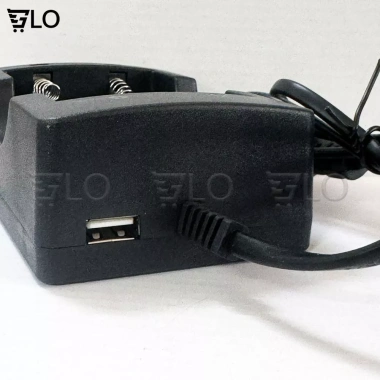 Sạc Pin Li-Ion 18.650 16.340 14.500 26.650 Đơn Đôi Đèn Pin Sáng, Quạt Mini 3 Tốc Độ 21.000₫ 7