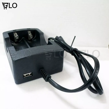Sạc Pin Li-Ion 18.650 16.340 14.500 26.650 Đơn Đôi Đèn Pin Sáng, Quạt Mini 3 Tốc Độ 21.000₫ 8