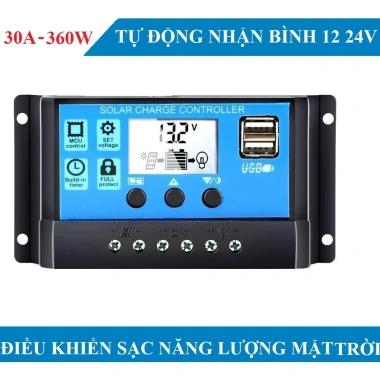 Sạc pin năng lượng mặt trời USB LCD 30A 12V/24V - Hiệu suất cao, giá 65.790₫ - BIG BANG VIỆT NAM