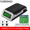 Sạc Pin Thông Minh Đa Năng YUDESHUI LCD Sạc Nhanh cho AA, AAA, Ni‑Cd, Ni‑MH – Giá 174.240₫