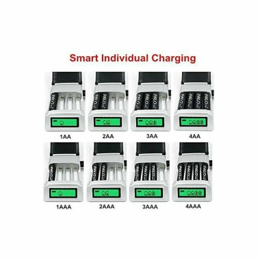 Sạc Pin Thông Minh Đa Năng YUDESHUI LCD Sạc Nhanh cho AA, AAA, Ni‑Cd, Ni‑MH – Giá 174.240₫