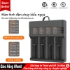 Sạc Pin Tự Ngắt 4 Khe Cao Cấp + Đèn Báo Khi Đầy - Dùng cho Pin 18.650 & AA, Phiên Bản Nâng Cấp