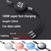 Sạc Siêu Nhanh 100W Mazda cho Huawei & Apple – Cáp 3 trong 1, tương thích CX3 RX8 CX30 CX7 – Giá 136.475₫