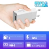 Sạc USB 5V 2A/1A Du Lịch, Bộ Chuyển Đổi EU‑US An Toàn, Cắm Tường Nhanh, Khe Cắm Ổ Cắm Đa Năng 5