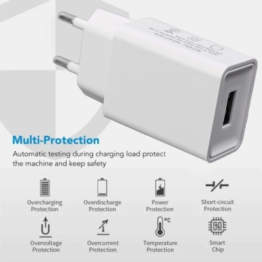 Sạc USB 5V 2A/1A Du Lịch, Bộ Chuyển Đổi EU‑US An Toàn, Cắm Tường Nhanh, Khe Cắm Ổ Cắm Đa Năng 9