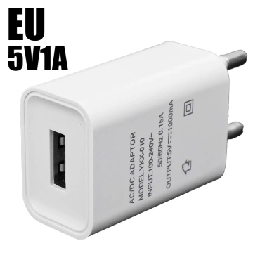Sạc USB 5V 2A/1A Du Lịch, Bộ Chuyển Đổi EU‑US An Toàn, Cắm Tường Nhanh, Khe Cắm Ổ Cắm Đa Năng 10