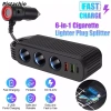 Sạc xe hơi 120W VWC PD QC3.0 Plug-and-Play, bảo vệ quá tải, splitter đa cổng, giảm giá 20%