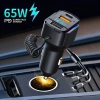 Sạc Xe Hơi 3 trong 1 PD Lò Xo Nhanh - Cáp USB Kép Đa Năng K4, Giá chỉ 194.640₫ 2