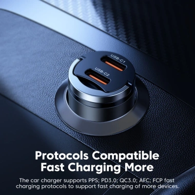 Sạc Xe Hơi 45W Type‑C PPS 33W PD – Sạc Nhanh Vòng Kéo USB cho Samsung, Xiaomi – 108.900₫ 6