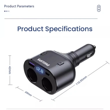 Sạc Xe Hơi Philips DLP4.101B 30W USB PD Siêu Nhanh, Cổng USB + PD, Đa Dụng Cho Ô Tô và Ô Tụ 8 Sạc Xe Hơi Philips DLP4.101B 30W USB PD Siêu Nhanh, Cổng USB + PD, Đa Dụng Cho Ô Tô và Ô Tụ 8