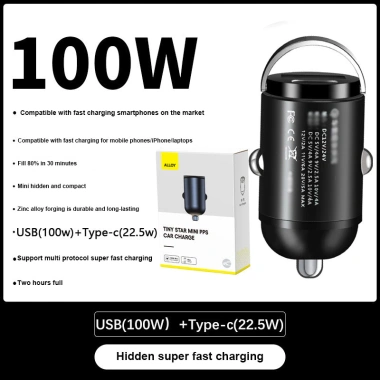 Sạc Xe Vô Hình LIUOOP Siêu Nhanh 12-24V cho Ô Tô và Vans Giá Ưu Đãi 19.6k
