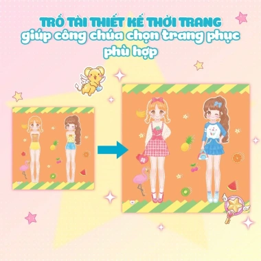 Sách Combo 3 cuốn Anime - Bóc dán 300+ stickers váy, phụ kiện, giảm còn 39.840đ 4
