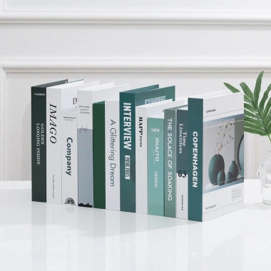 Sách giả giấy kraft dày cứng, bìa in rõ nét, trang trí bàn học, tủ kệ - 16.000₫