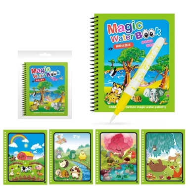 Sách nước tô màu ma thuật cho bé, đồ chơi tranh đa chủ đề, giảm giá chỉ 14.500 VNĐ 4