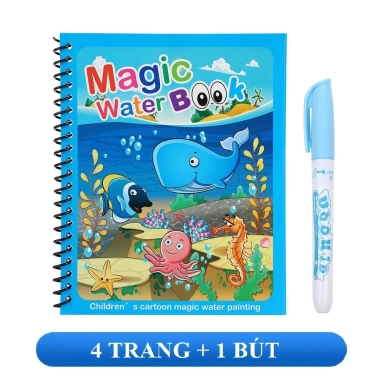 Sách nước tô màu ma thuật cho bé, đồ chơi tranh đa chủ đề, giảm giá chỉ 14.500 VNĐ 8