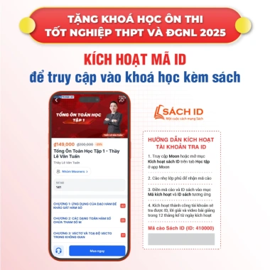 Sách Tổng ôn Toán Lí Hoá Sinh Văn Địa ôn thi THPT quốc gia 2.026 - ĐGN L cho 2K8, MoonBook THCS, Giá chỉ 120.000 dong 3