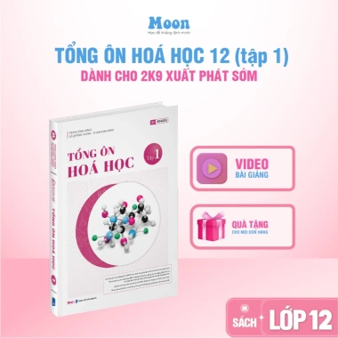 Sách Tổng ôn Toán Lí Hoá Sinh Văn Địa ôn thi THPT quốc gia 2.026 - ĐGN L cho 2K8, MoonBook THCS, Giá chỉ 120.000 dong 9