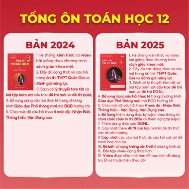 Sách tổng ôn Toán lớp 12 tập 1 & 2 Moonbook - Luyện thi THPT quốc gia, 124.000₫ 3 Sách tổng ôn Toán lớp 12 tập 1 & 2 Moonbook - Luyện thi THPT quốc gia, 124.000₫ 3