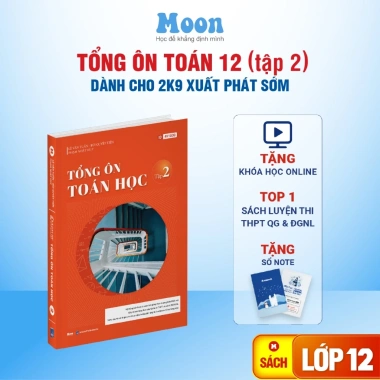 Sách tổng ôn Toán lớp 12 tập 1 & 2 Moonbook - Luyện thi THPT quốc gia, 124.000₫ 10 Sách tổng ôn Toán lớp 12 tập 1 & 2 Moonbook - Luyện thi THPT quốc gia, 124.000₫ 10