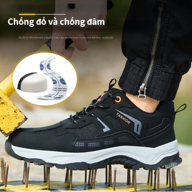 SAFETY LOONG Giày An Toàn Nam Thoáng Khí Khử Mùi Chống Va Đập Chống Mài Mòn Cách Nhiệt - 356.400 VND