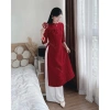 Sale 30% Áo dài gấm châu sa cách tân dáng suông hot Tết 2.026 Giá 182.280₫ 3