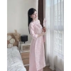 Sale 30% Áo dài gấm châu sa cách tân dáng suông hot Tết 2.026 Giá 182.280₫ 9