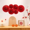 Sale 40% Bộ 6 Quạt Giấy Nhung Đỏ Gấp Sẵn Dán Tường Trang Trí Tết 2.026 Nomihome 2