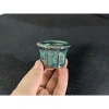 Sale 6k - Chậu bonsai mini ktpb 3-5cm sen đá sương rồng men xanh hỏa biến, chỉ 60.000₫ 9