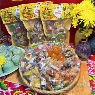 SALE Mứt Kẹo Tết Thập Cẩm 15 Loại 500g Giá Chỉ 85.000đ Ngon Đa Dạng Quà Tết