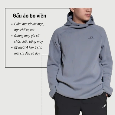 SALE TẾT Áo Hoodie Thể Thao Nam In Motion, Thấm Hút Mồ Hôi, Vải Thoáng Khí, Liên Mũ 299.400 VND