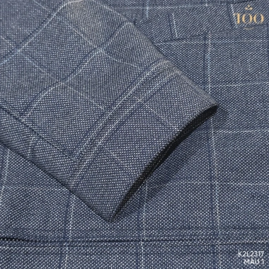SALE TẾT Áo khoác nam cổ đức 2 lớp TQQ K2L2.317 vải dạ tweed công sở, giữ nhiệt tốt - Giá chỉ 649.000đ 5